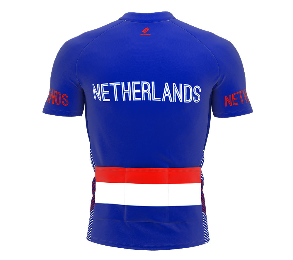 Netherlands  Full Zipper Bike Short Sleeve Cycling Jersey