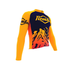 ScudoPro Pro Thermal Long Sleeve Cycling Jersey Nevada USA state Icon landmark identity  | Men and Women