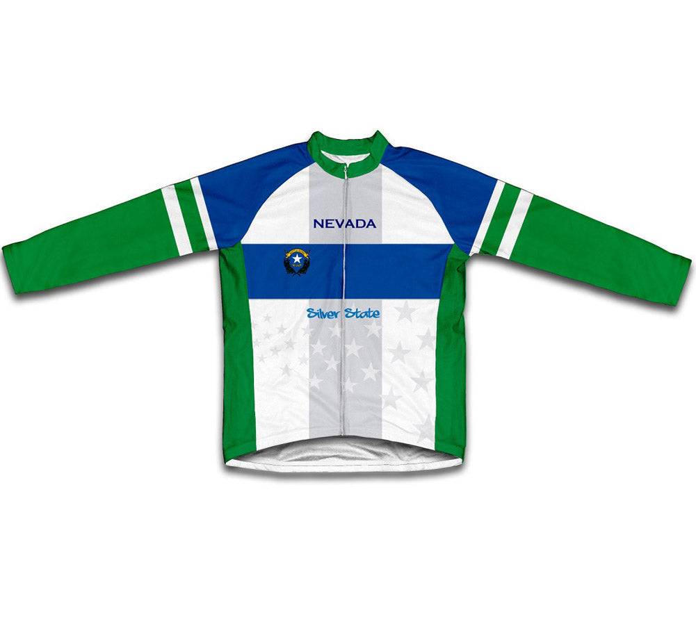 Nevada Flag Winter Thermal Cycling Jersey