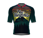 ScudoPro Pro-Elite Short Sleeve Cycling Jersey Nuevo Hampshire USA State Icon landmark symbol identity  | Men and Women