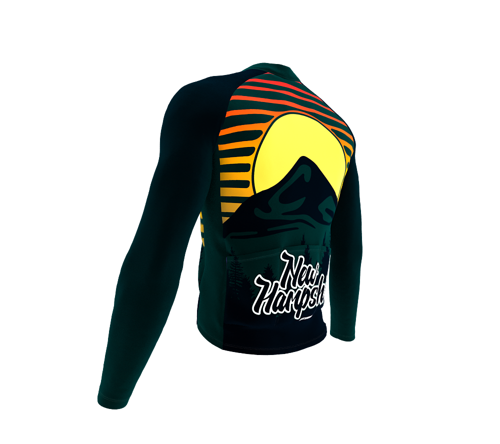 ScudoPro Pro Thermal Long Sleeve Cycling Jersey New Hampshire USA state Icon landmark identity  | Men and Women