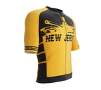 ScudoPro Pro-Elite Short Sleeve Cycling Jersey New Jersey USA State Icon landmark symbol identity  | Men and Women