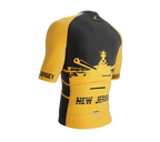 ScudoPro Pro-Elite Short Sleeve Cycling Jersey New Jersey USA State Icon landmark symbol identity  | Men and Women