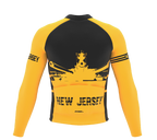 ScudoPro Pro Thermal Long Sleeve Cycling Jersey New Jersey USA state Icon landmark identity  | Men and Women