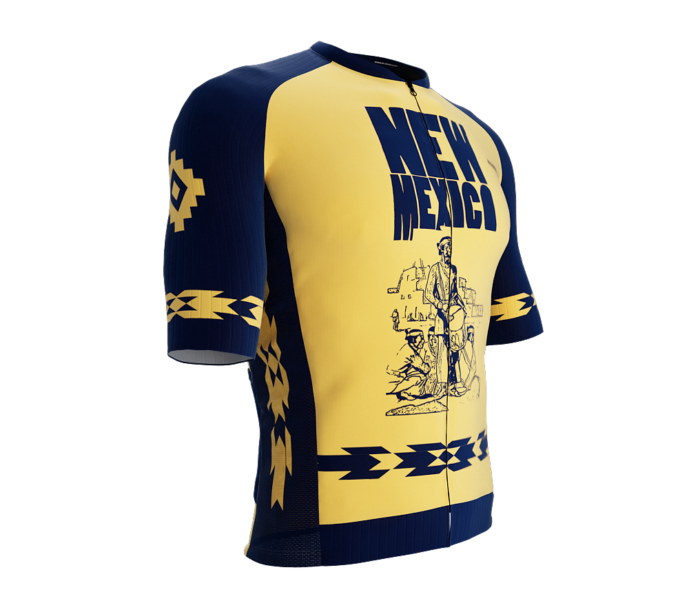 ScudoPro Pro-Elite Short Sleeve Cycling Jersey New Mexico USA State Icon landmark symbol identity  | Men and Women