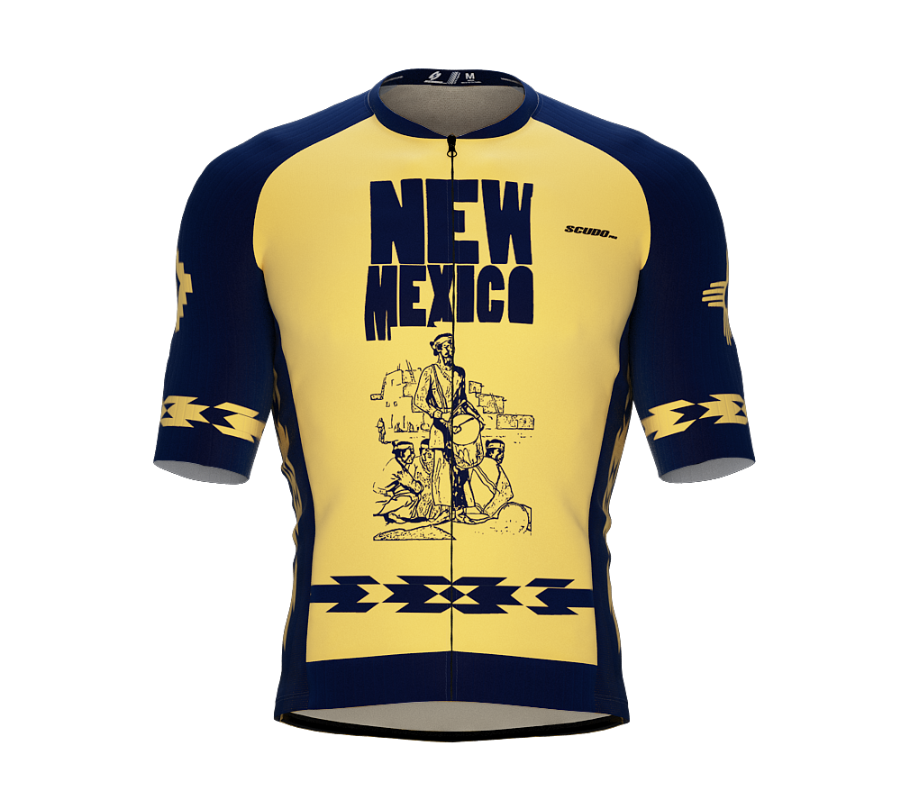 ScudoPro Pro-Elite Short Sleeve Cycling Jersey New Mexico USA State Icon landmark symbol identity  | Men and Women