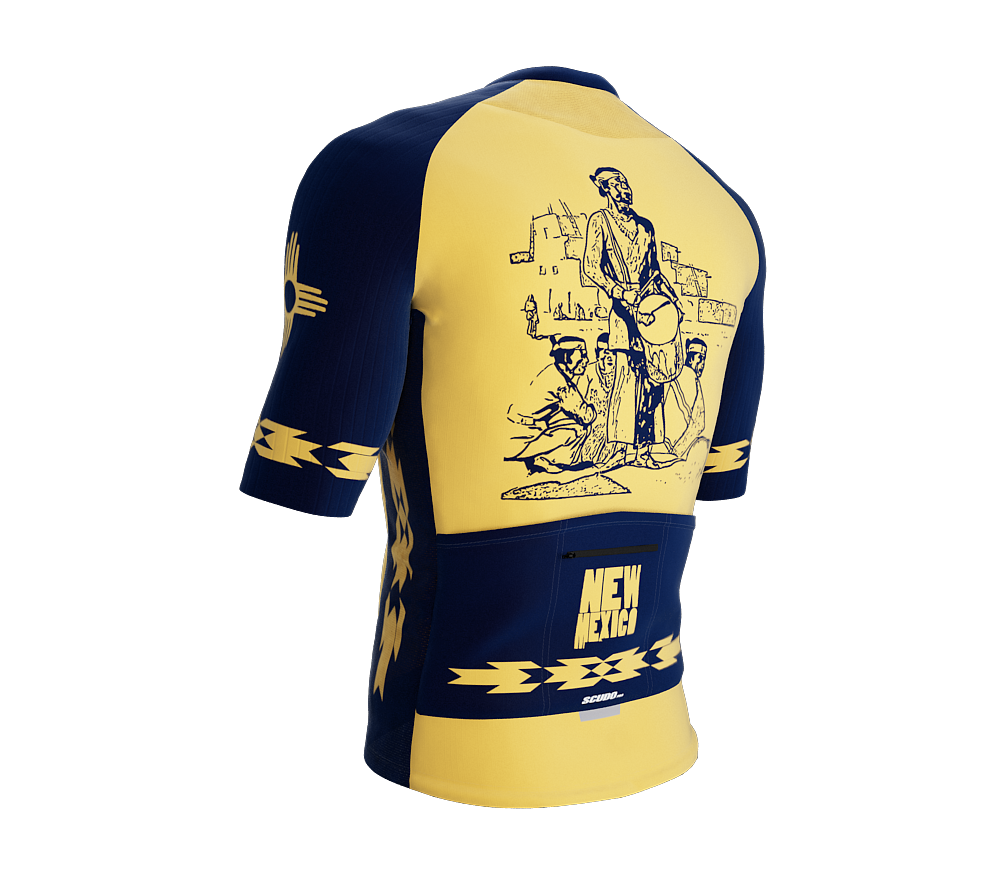 ScudoPro Pro-Elite Short Sleeve Cycling Jersey New Mexico USA State Icon landmark symbol identity  | Men and Women