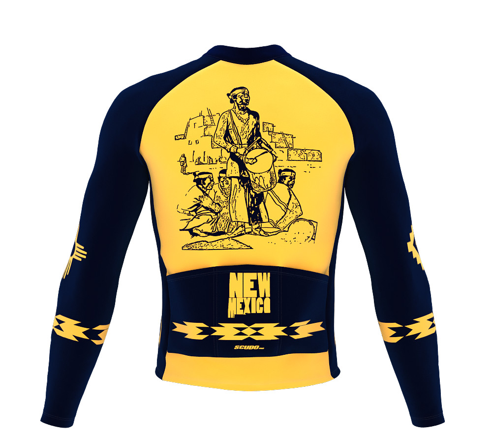 ScudoPro Pro Thermal Long Sleeve Cycling Jersey New Mexico USA state Icon landmark identity  | Men and Women