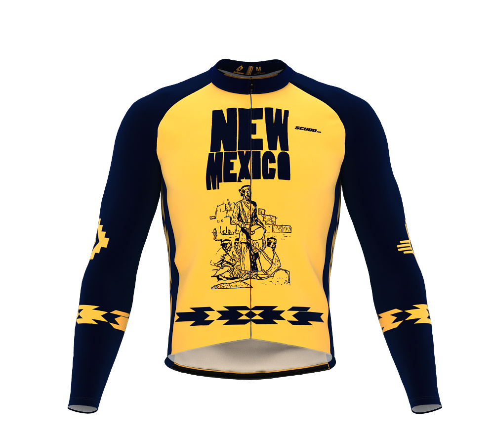 ScudoPro Pro Thermal Long Sleeve Cycling Jersey New Mexico USA state Icon landmark identity  | Men and Women