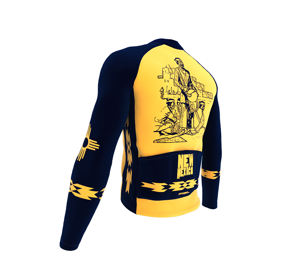 ScudoPro Pro Thermal Long Sleeve Cycling Jersey New Mexico USA state Icon landmark identity  | Men and Women