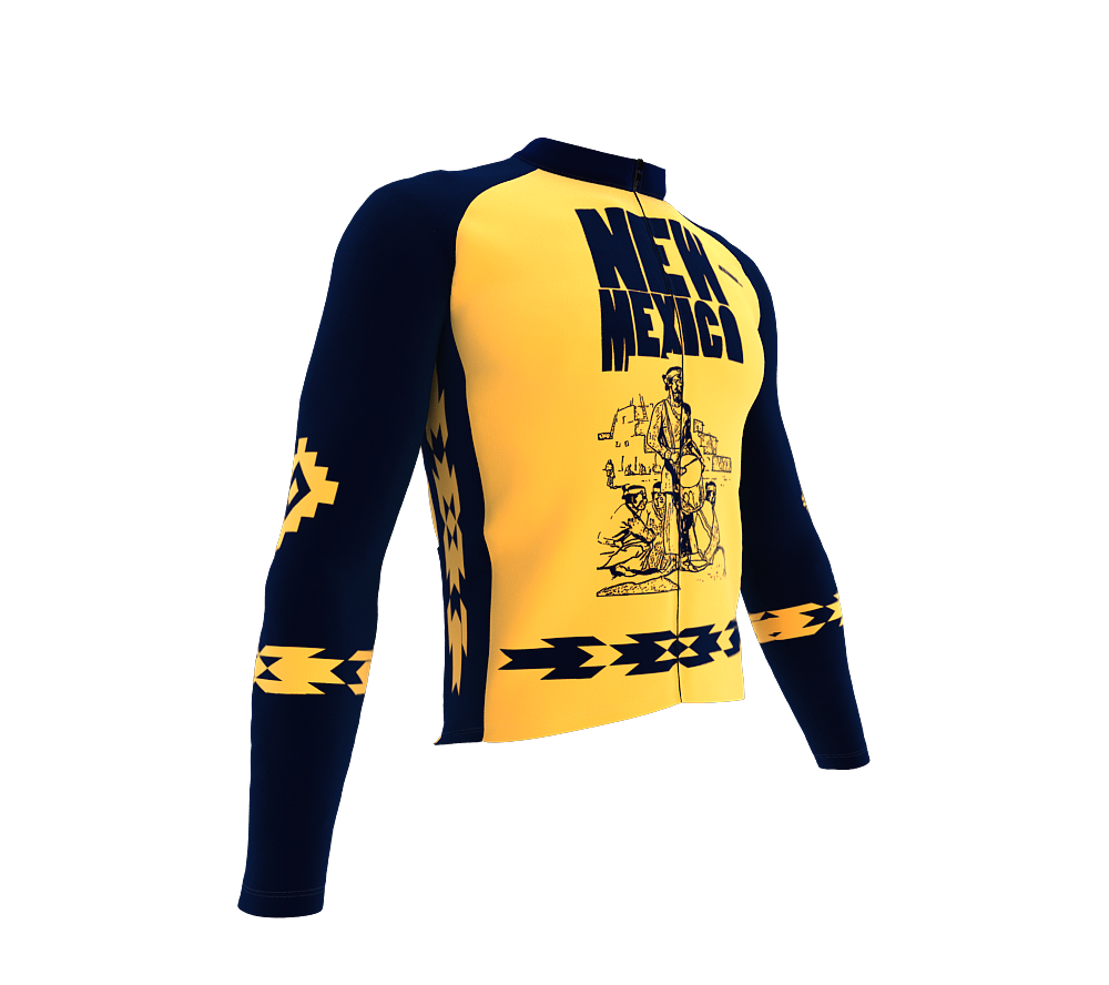 ScudoPro Pro Thermal Long Sleeve Cycling Jersey New Mexico USA state Icon landmark identity  | Men and Women