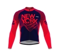 ScudoPro Pro Thermal Long Sleeve Cycling Jersey New York USA state Icon landmark identity  | Men and Women