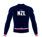 ScudoPro Pro Thermal Long Sleeve Cycling Jersey Country CODE New Zealand Blue | Men and Women