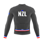 ScudoPro Pro Thermal Long Sleeve Cycling Jersey Country CODE New Zealand Gray | Men and Women