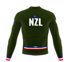 ScudoPro Pro Thermal Long Sleeve Cycling Jersey Country CODE New Zealand Green | Men and Women