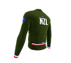 ScudoPro Pro Thermal Long Sleeve Cycling Jersey Country CODE New Zealand Green | Men and Women