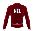ScudoPro Pro Thermal Long Sleeve Cycling Jersey Country CODE New Zealand Vine | Men and Women