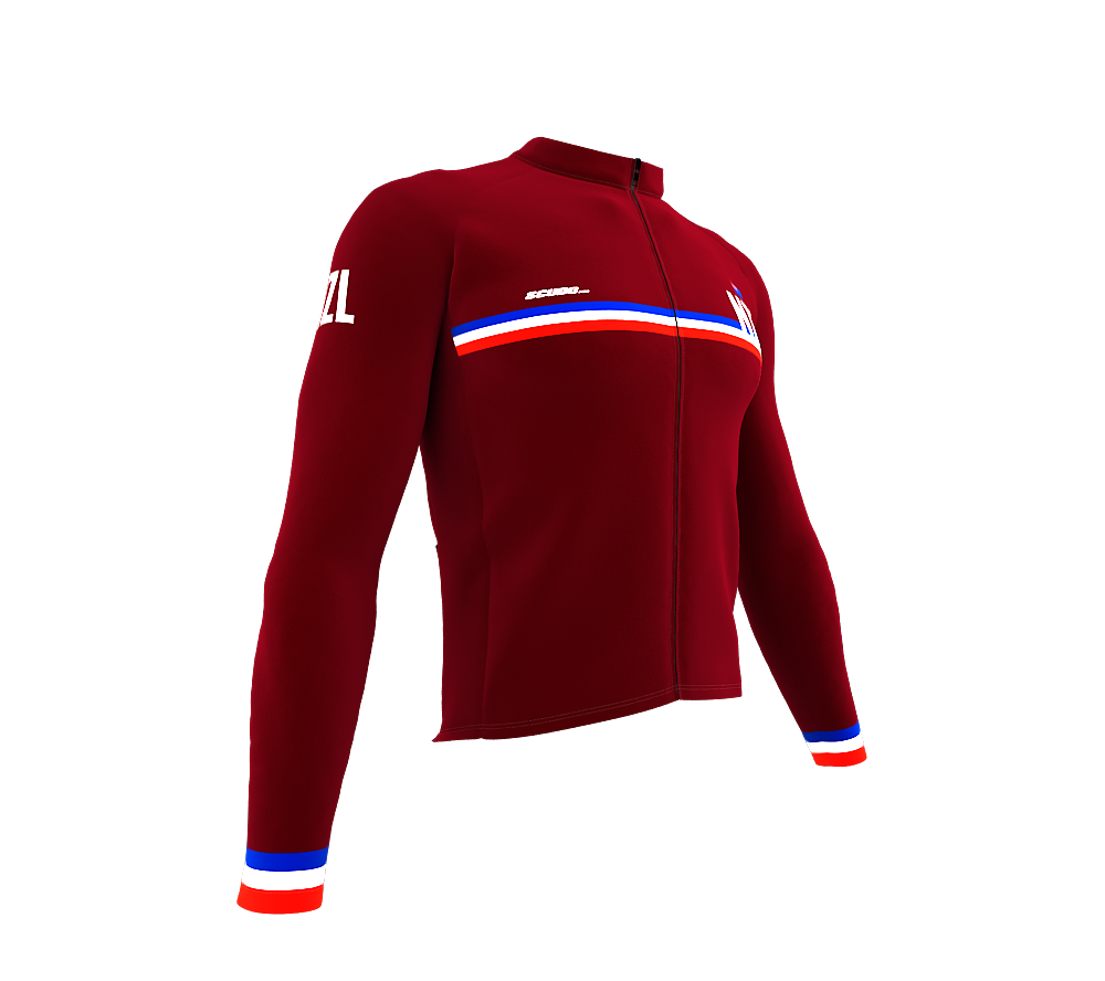 ScudoPro Pro Thermal Long Sleeve Cycling Jersey Country CODE New Zealand Vine | Men and Women