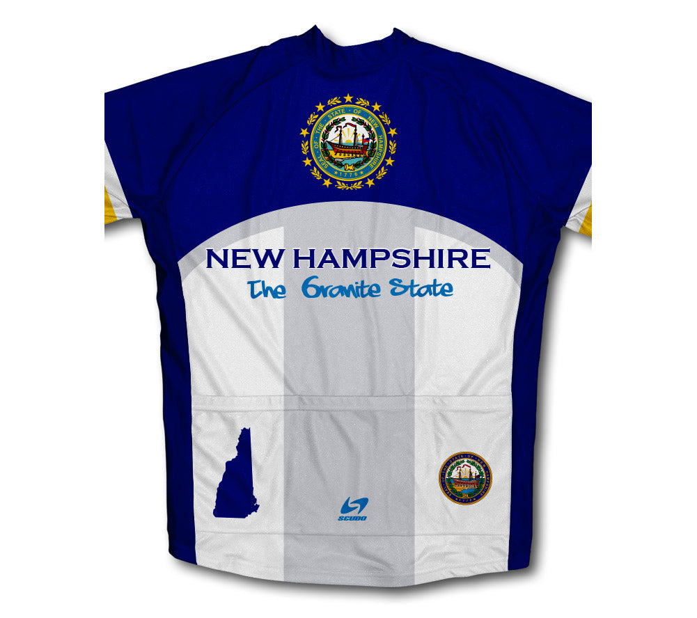 New Hampshire Flag Winter Thermal Cycling Jersey