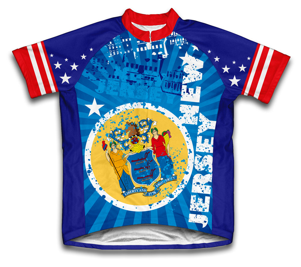 New Jersey Short Sleeve Cycling Jersey for Men and Women