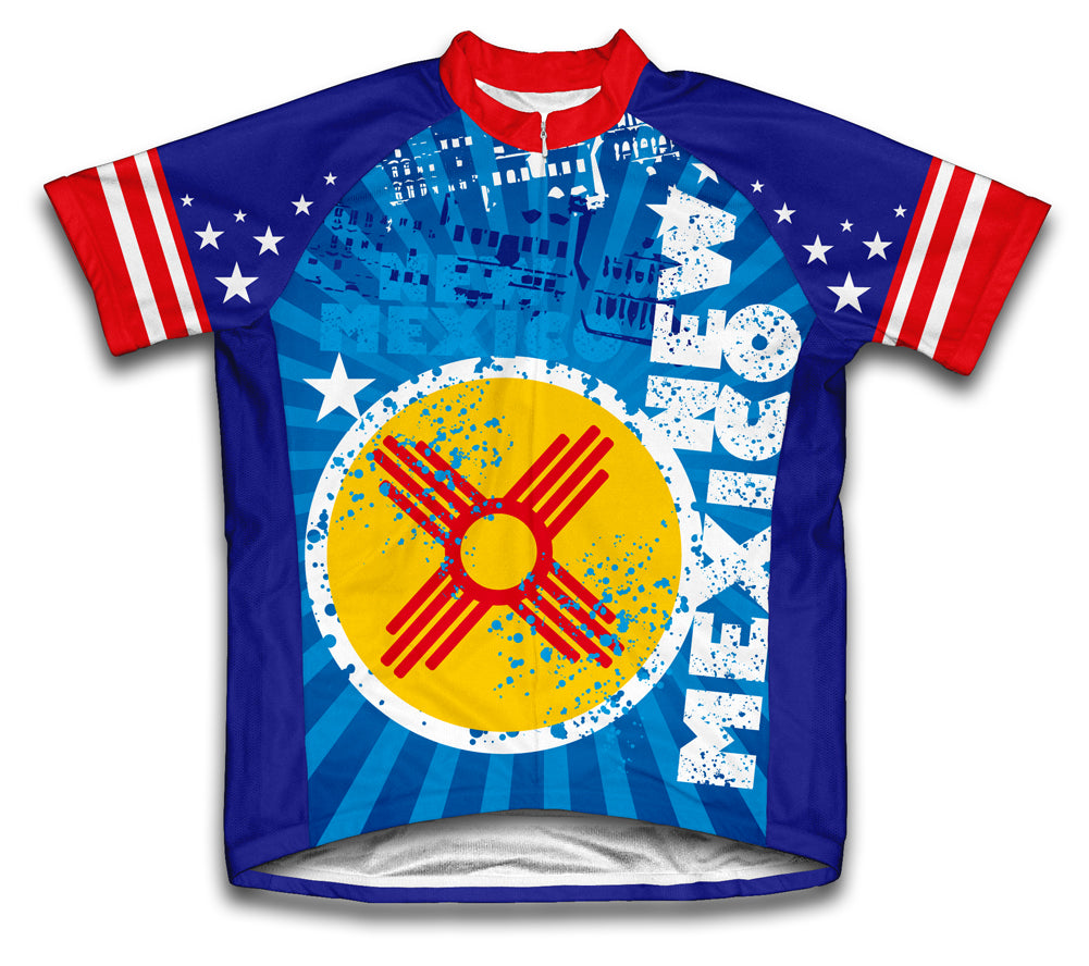 New Mexico Short Sleeve Cycling Jersey for Men and Women
