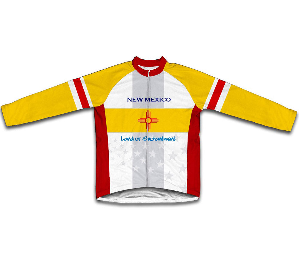 New Mexico Flag Short Sleeve Cycling Jersey for Men and Women