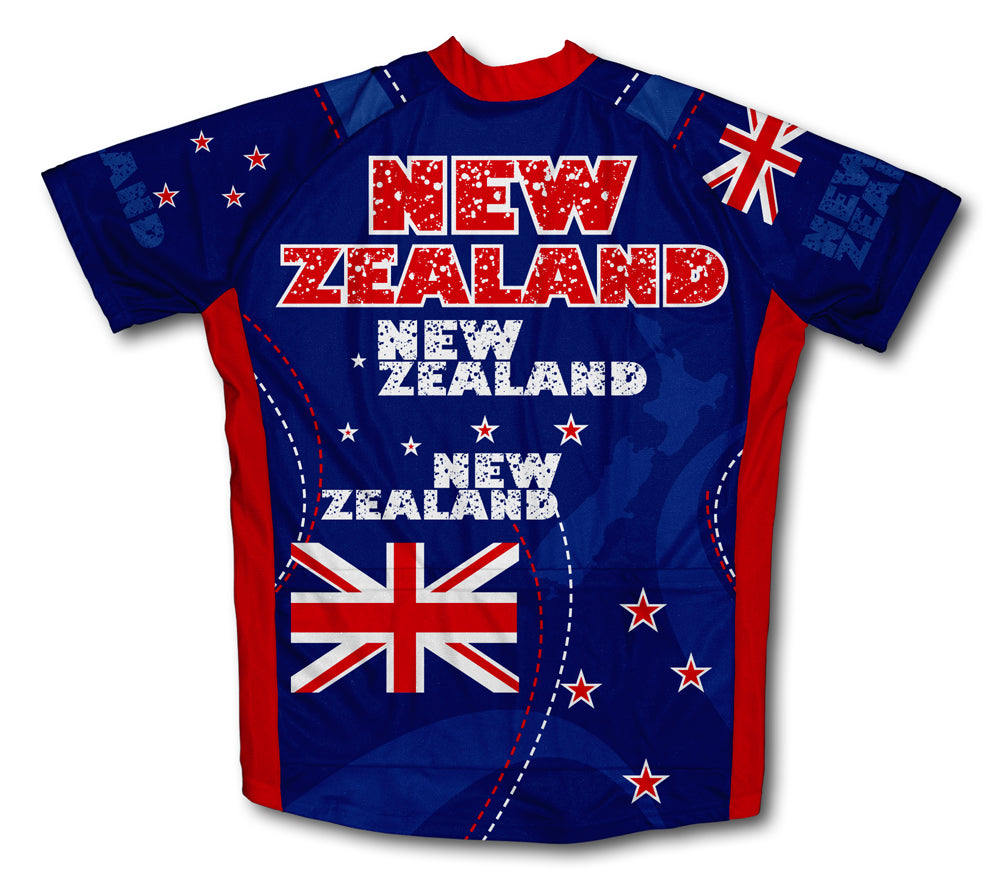 New Zealand Short Sleeve Cycling Jersey for Men and Women