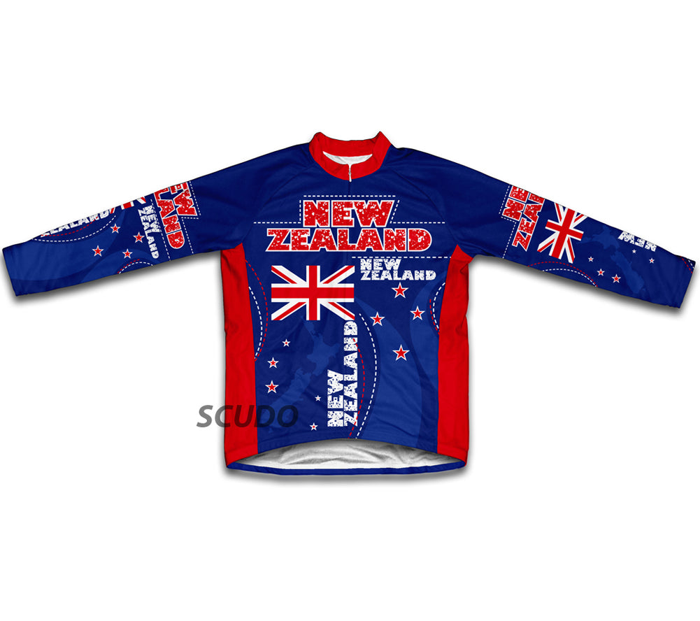 New Zealand Flag Winter Thermal Cycling Jersey