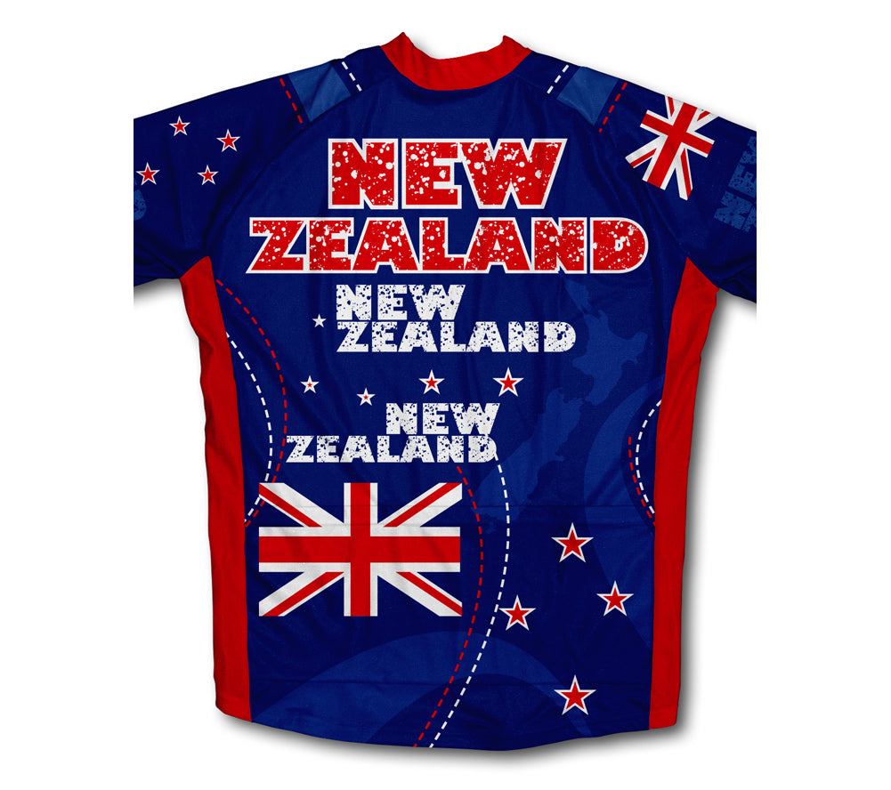 New Zealand Short Sleeve Cycling Jersey for Men and Women