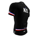 New Zealand Black CODE Short Sleeve Cycling PRO Jersey for Men and Women