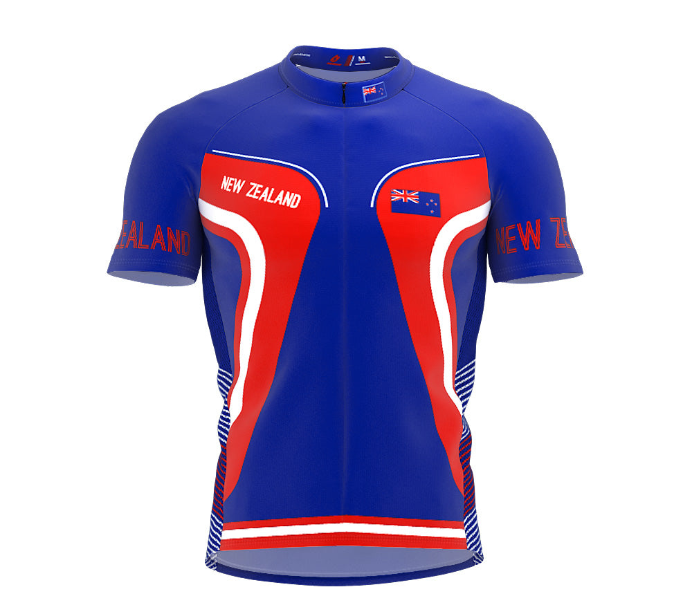 New Zealand  Full Zipper Bike Short Sleeve Cycling Jersey