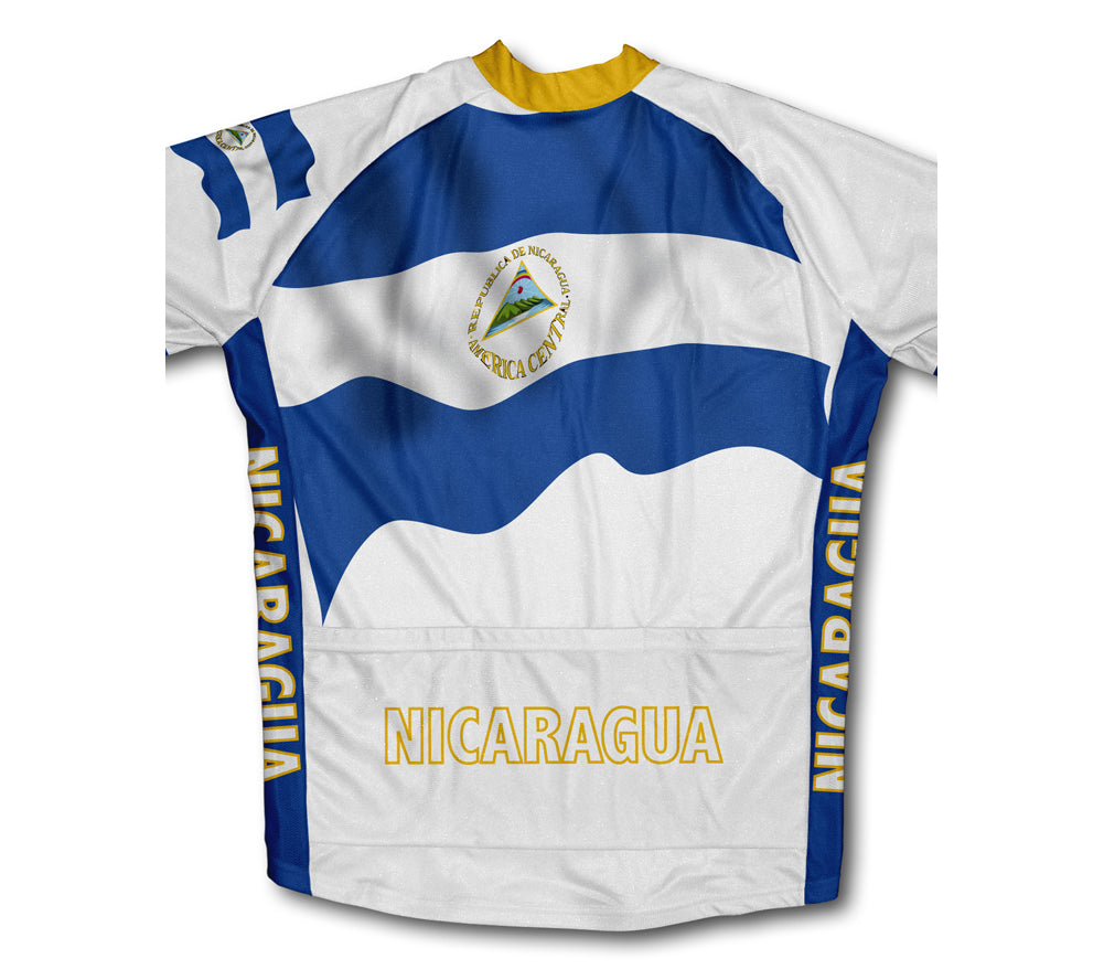 Nicaragua Flag Cycling Jersey for Men and Women