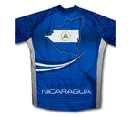 Nicaragua Flag Winter Thermal Cycling Jersey