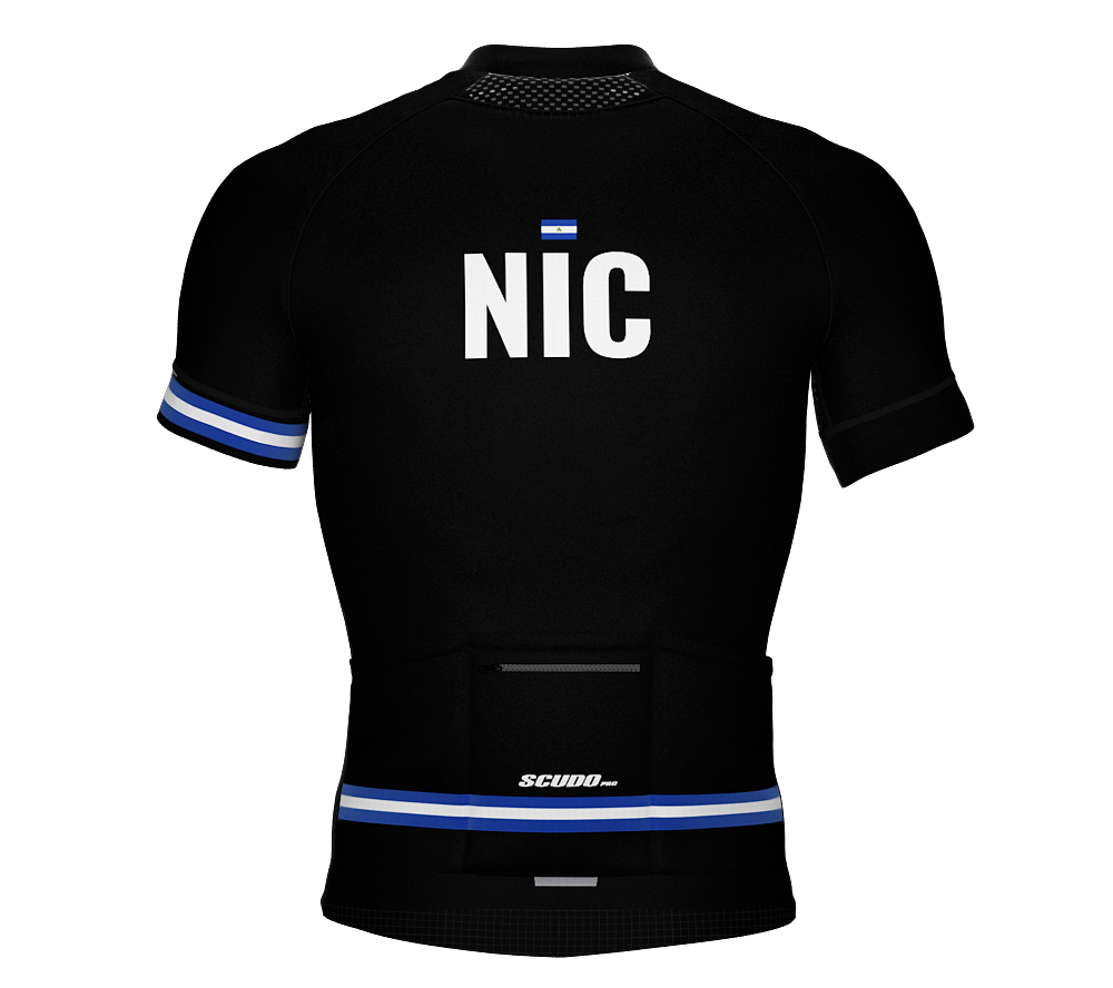 Nicaragua Black CODE Short Sleeve Cycling PRO Jersey for Men and Women
