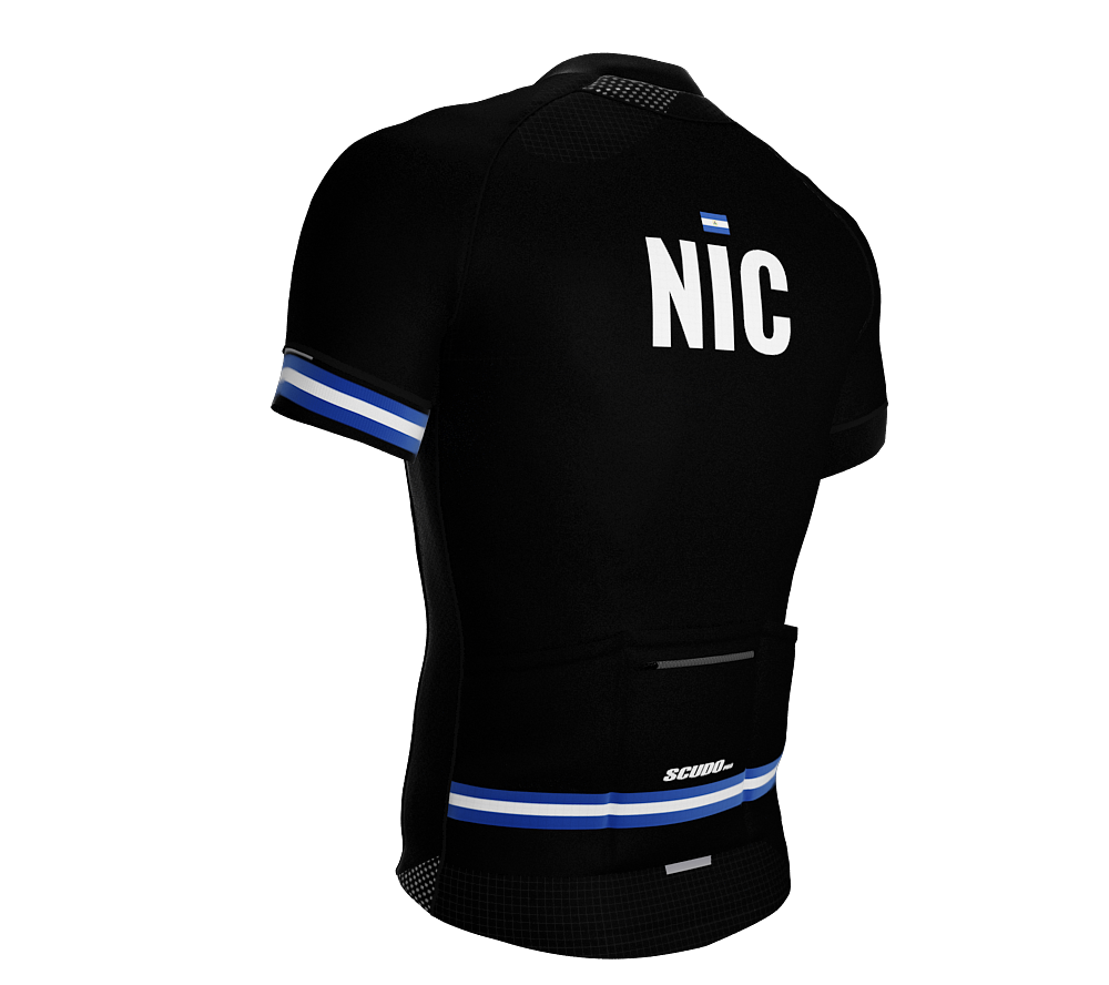 Nicaragua Black CODE Short Sleeve Cycling PRO Jersey for Men and Women