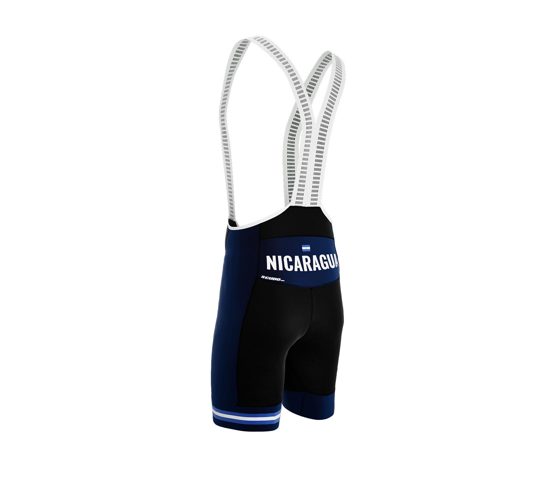 Nicaragua Blue CODE Cycling Pro Bib Shorts Bike for Men and Women