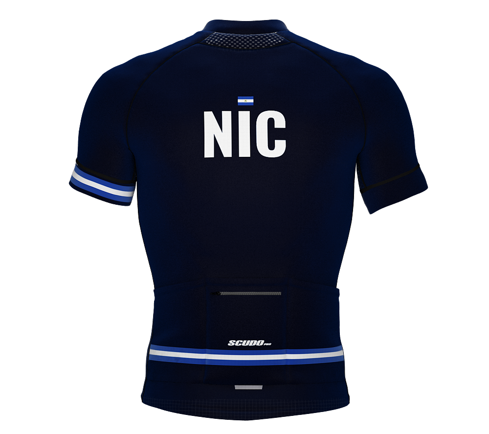 Nicaragua Blue CODE Short Sleeve Cycling PRO Jersey for Men and Women