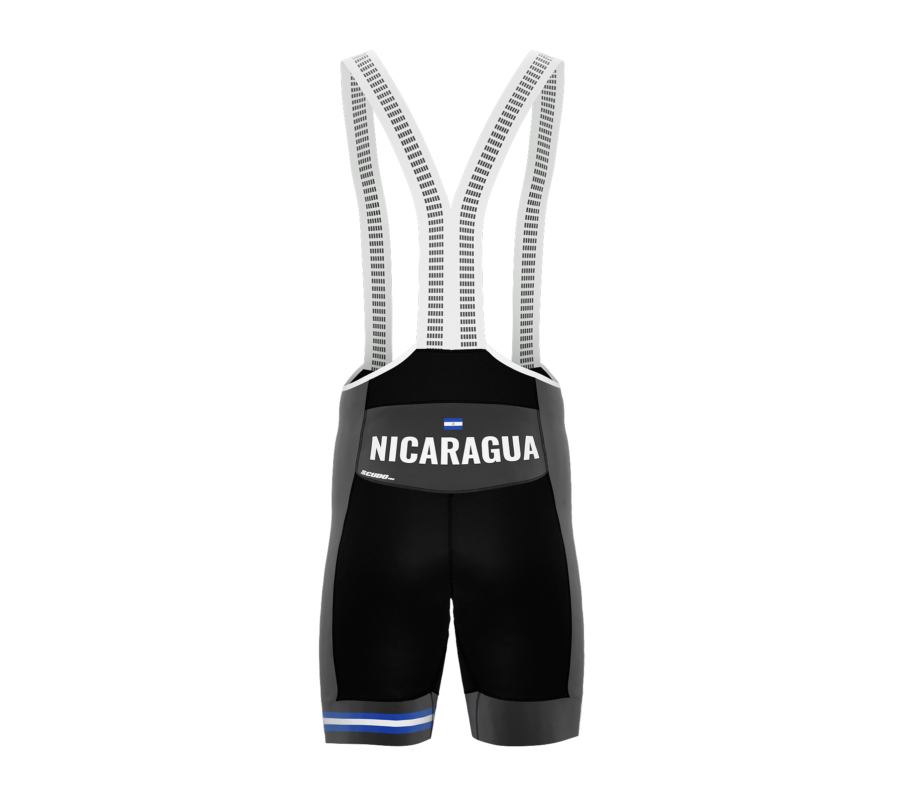 Nicaragua Gray CODE Cycling Pro Bib Shorts Bike for Men and Women