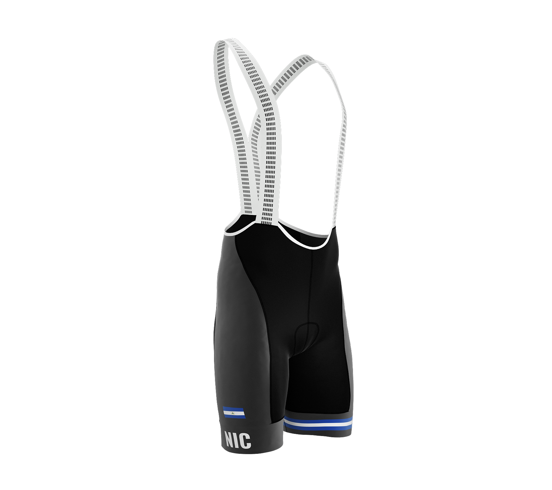 Nicaragua Gray CODE Cycling Pro Bib Shorts Bike for Men and Women