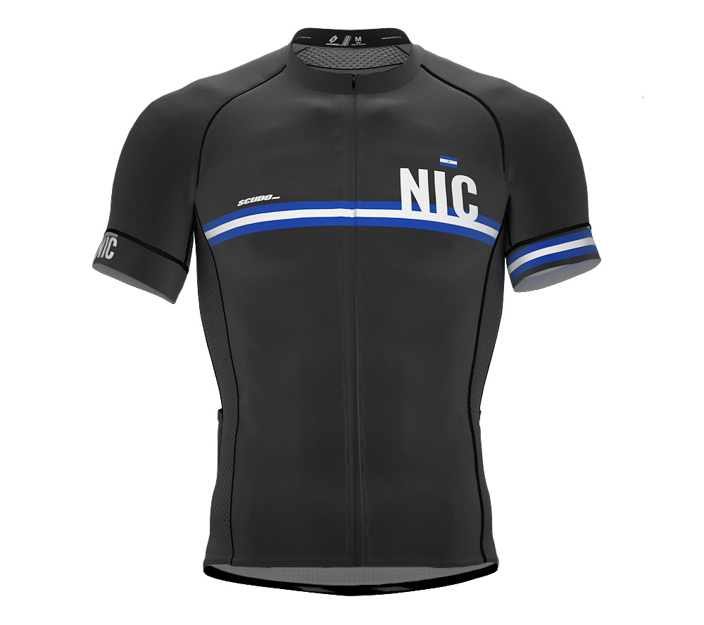 Nicaragua Gray CODE Short Sleeve Cycling PRO Jersey for Men and Women
