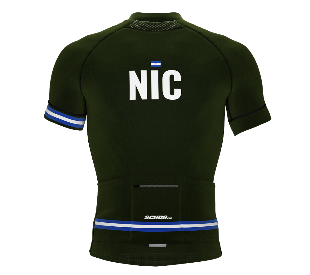 Nicaragua Green CODE Short Sleeve Cycling PRO Jersey for Men and Women