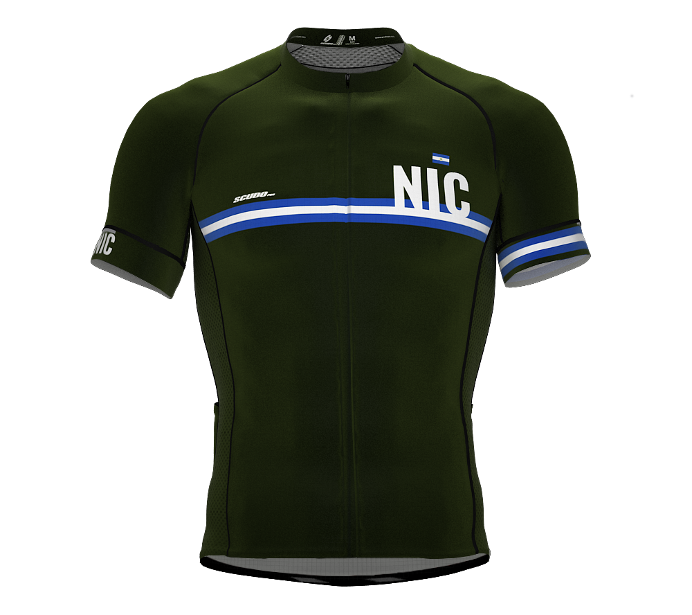 Nicaragua Green CODE Short Sleeve Cycling PRO Jersey for Men and Women