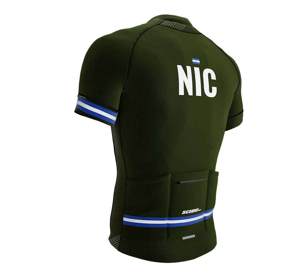 Nicaragua Green CODE Short Sleeve Cycling PRO Jersey for Men and Women