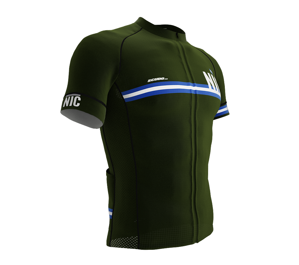 Nicaragua Green CODE Short Sleeve Cycling PRO Jersey for Men and Women