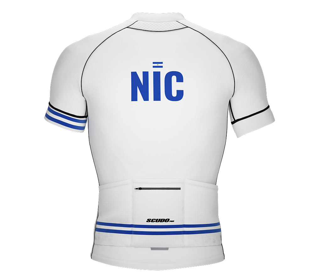 Nicaragua White CODE Short Sleeve Cycling PRO Jersey for Men and Women