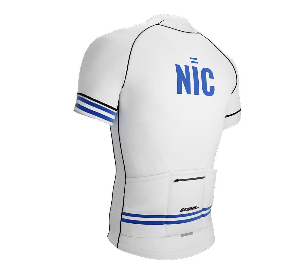 Nicaragua White CODE Short Sleeve Cycling PRO Jersey for Men and Women
