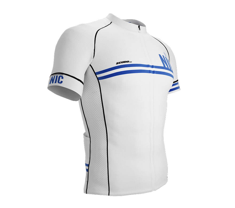 Nicaragua White CODE Short Sleeve Cycling PRO Jersey for Men and Women