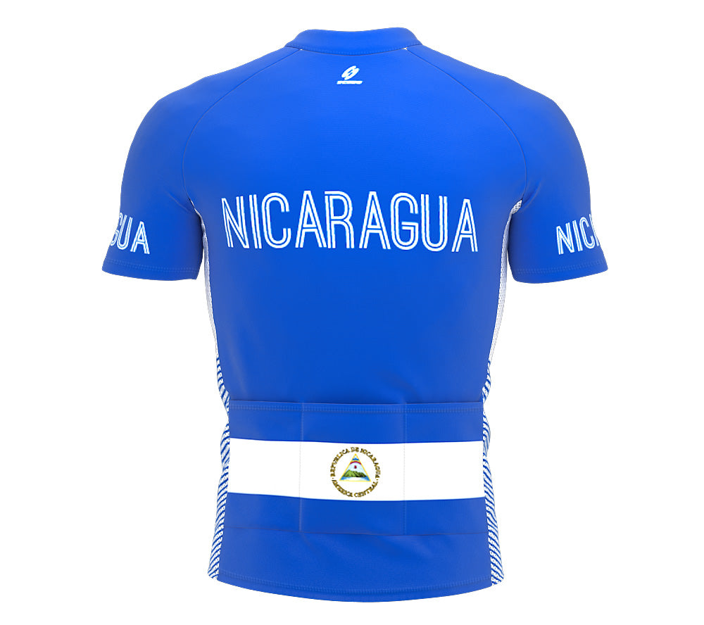 Nicaragua  Full Zipper Bike Short Sleeve Cycling Jersey