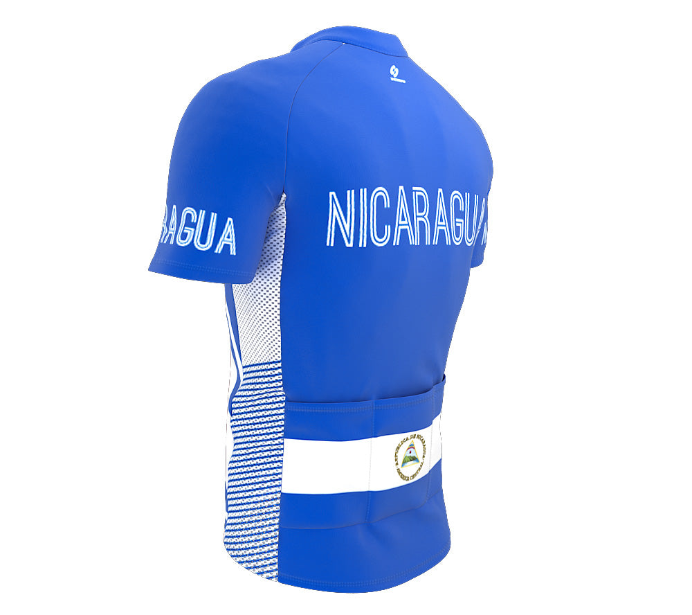 Nicaragua  Full Zipper Bike Short Sleeve Cycling Jersey