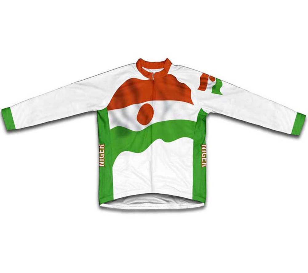 Niger Flag Winter Thermal Cycling Jersey